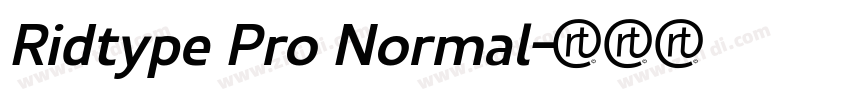 Ridtype Pro Normal字体转换